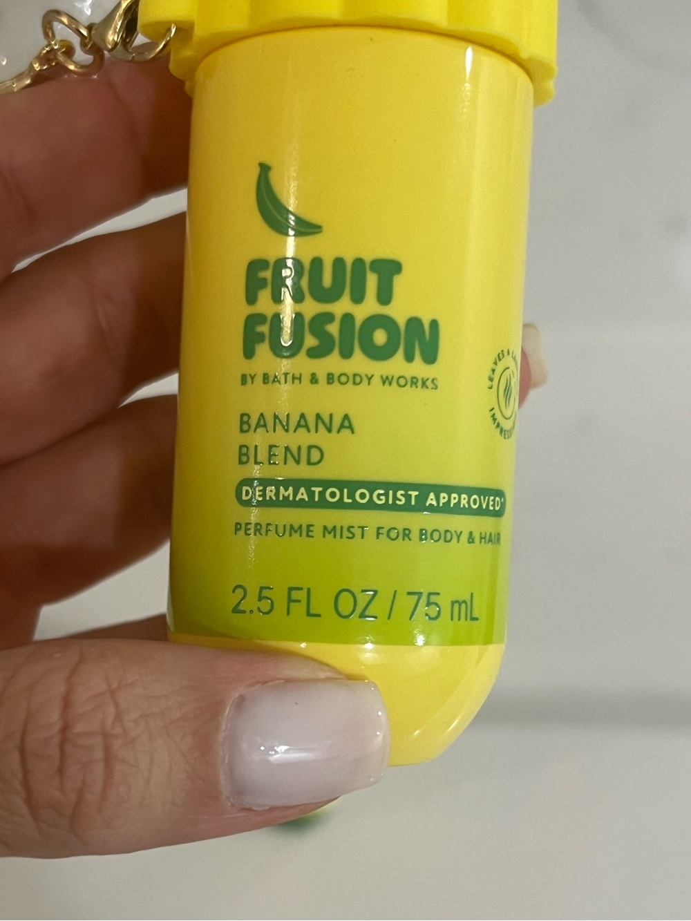 (NEW) Bath & Body Works Fruit Fusion Banana Blend Hand Cream & travel size Mist - Picture 6 of 7
